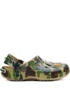 Bape X Crocs Classic "chai" Clogs In Green