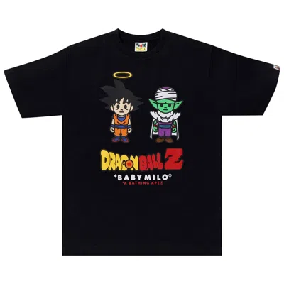 Pre-owned Bape X Dragon Ball Z Son Goku & Piccolo Baby Milo Tee 'black'