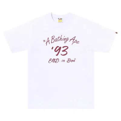 Pre-owned Bape X End. Bowling Tee #2 'white'