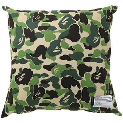 Pre-owned Bape X Fabrick Abc Camo Square Cushion In Green