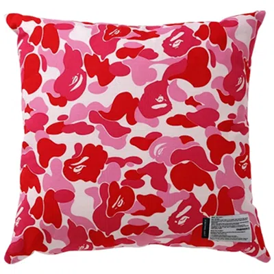 Pre-owned Bape X Fabrick Abc Camo Square Cushion In Pink