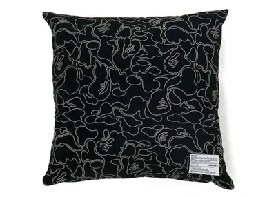 Pre-owned Bape X Fabrick Abc Neon Camo Square Cushion In Black