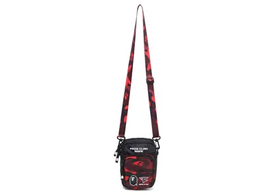Pre-owned Bape X Faze Clan Gadget Pouch In Red