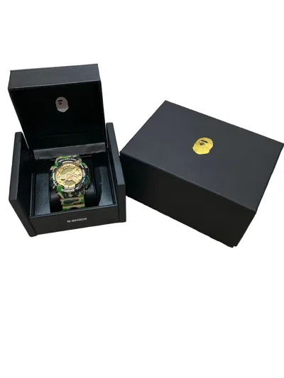 Pre-owned Bape X G Shock Bape X Gshock 25th Anniversary Limited Edition Watch In Green