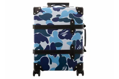 Pre-owned Bape X Globe-trotter Large 20" Carry-on Bag Blue