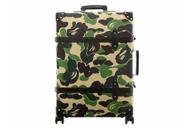 Pre-owned Bape X Globe-trotter Large 30" Check-in Bag Green