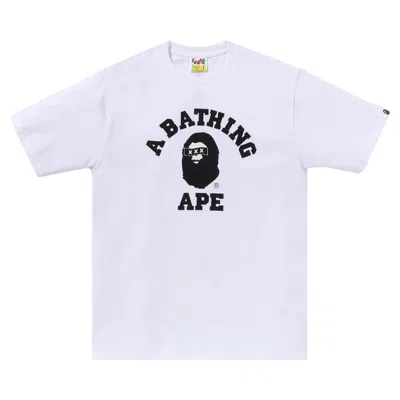Pre-owned Bape X God Selection Xxx College Tee 'white'