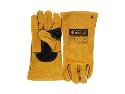 Pre-owned Bape X Grip Swany Takibi Glove In Yellow