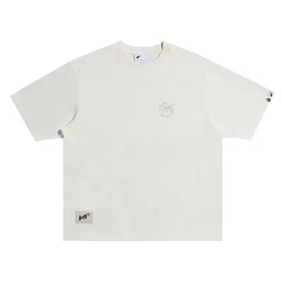Pre-owned Bape X Highsnobiety Tee 'ivory' In Cream