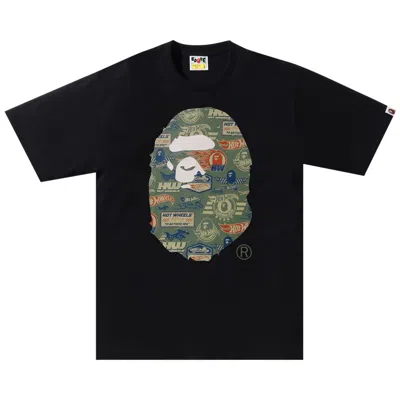 Pre-owned Bape X Hot Wheels Ape Head Tee 'black'