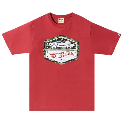 Pre-owned Bape X Hot Wheels Car Tee 'red' | Men's Size S