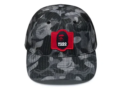 Pre-owned Bape X Hugo Cap In Black