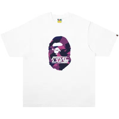 Pre-owned Bape X Jj Lin Ape Head Relaxed Fit Tee 'white' | Men's Size L