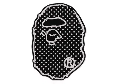 Pre-owned Bape X Joshua Vides Ape Head Rug In Black