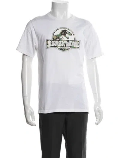 Pre-owned Bape X Jurassic World Graphic Print T-shirt In White