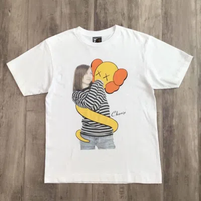 Pre-owned Bape X Kaws Bape Sounds × Kaws × Cherie Bendy T-shirt A Bathing Ape Nigo In White