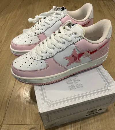 Pre-owned Bape X Kaws Bapesta (2005) Shoes In Pink