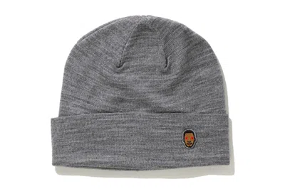 Pre-owned Bape X Kid Cudi Knit Cap In Gray