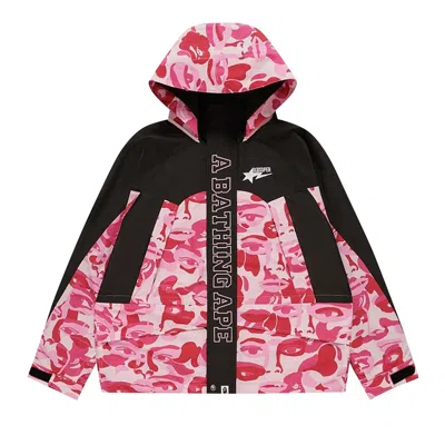 Pre-owned Bape X Kidsuper Camo Snowboard Jacket 'pink' | Men's Size Xl