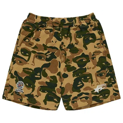 Pre-owned Bape X Kidsuper Camo Sweat Shorts 'green' | Men's Size M