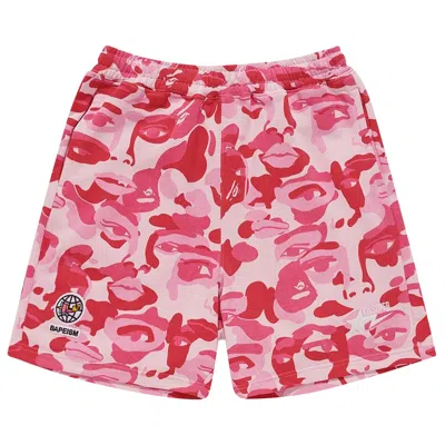 Pre-owned Bape X Kidsuper Camo Sweat Shorts 'pink' | Men's Size Xl