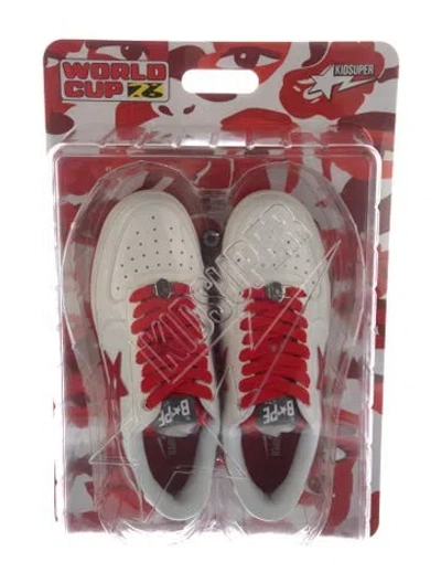 Pre-owned Bape X Kidsuper 'canada' Sneakers W/ Tags In Red
