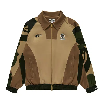 Pre-owned Bape X Kidsuper Patchwork Track Jacket 'green' | Men's Size L