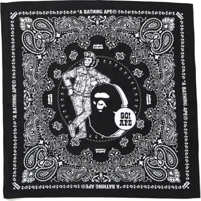 Pre-owned Bape X Levi's Bandana In Black