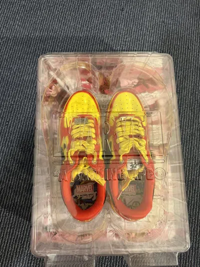 Pre-owned Bape X Marvel Iron Man Size 9.5 Shoes In Red