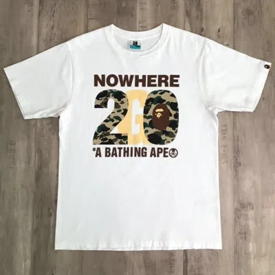 Pre-owned Bape X Mastermind Japan 2013 Bape × Mastermind Nw 20th T-shirt A Bathing Ape In White