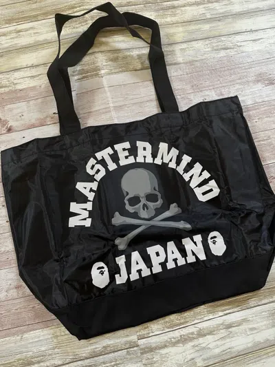 Pre-owned Bape X Mastermind Japan Tote Bag In Black