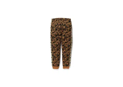 Pre-owned Bape X Mcm Camo Slim Women Sweatpants In Brown