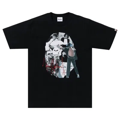 Pre-owned Bape X Michael Jackson Album Jacket Ape Head Tee 'black'