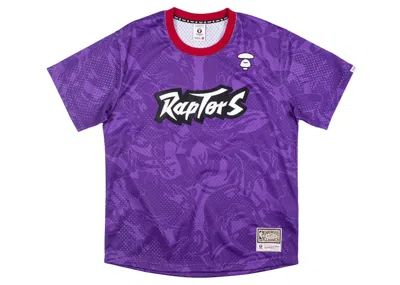 Pre-owned Bape X Mitchell & Ness Toronto Raptors Bp Jersey In Black