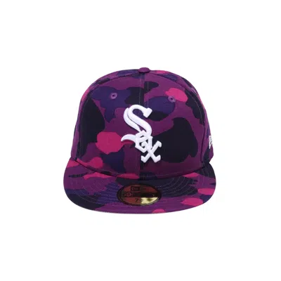 Pre-owned Bape X Mlb X New Era Chicago White Sox 59fifty Cap 'purple' | Men's Size 7.5