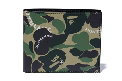 Pre-owned Bape X Montblanc Wallet In Green