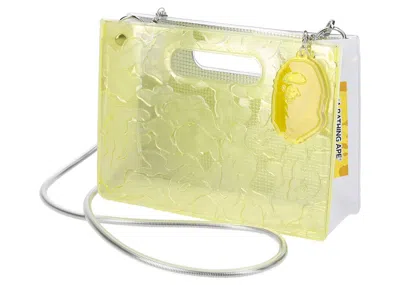 Pre-owned Bape X Nananana A5 Horizontal Bag In Yellow Harajuku Kids Store Exclusive