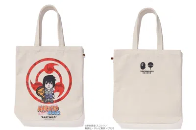 Pre-owned Bape X Naruto Tote Bag #2 In White