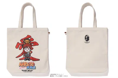 Pre-owned Bape X Naruto Tote Bag #3 In White
