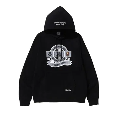 Pre-owned Bape X Neighborhood Relaxed Fit Pullover Hoodie 'black'