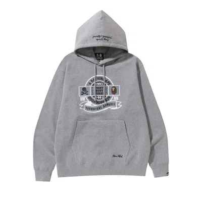 Pre-owned Bape X Neighborhood Relaxed Fit Pullover Hoodie 'grey'