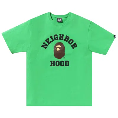 Pre-owned Bape X Neighborhood Tee 'green'