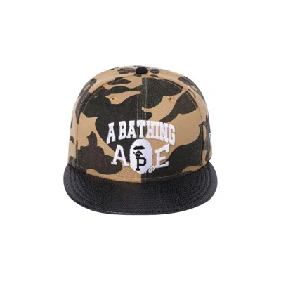Pre-owned Bape X New Era 1st Camo 9fifty Cap 'yellow'