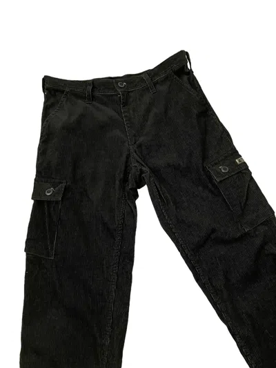 Pre-owned Bape X Nigo 90's Bape Nigo Corduroy Cargo Pant Regular 33 In Black