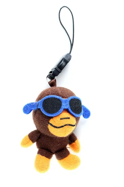 Pre-owned Bape X Nigo Bape Baby Milo Plush Keychain Glasses - A Bathing Ape In Multicolor