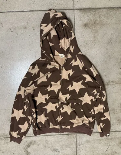 Pre-owned Bape Vintage Nigo Sta Brown Hoodie