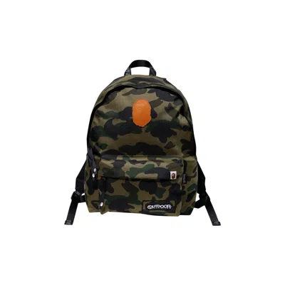 Pre-owned Bape X Outdoor Products 1st Camo Day Pack Backpack 'green'