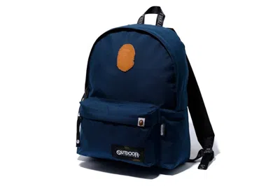 Pre-owned Bape X Outdoors Products Day Pack In Navy Blue