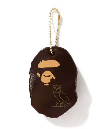 Pre-owned Bape X Ovo Keychain In Brown