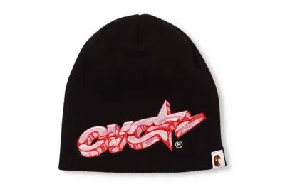 Pre-owned Bape X Ovo Knit Cap In Black